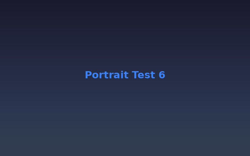 Portrait test 6 - Smiling expression