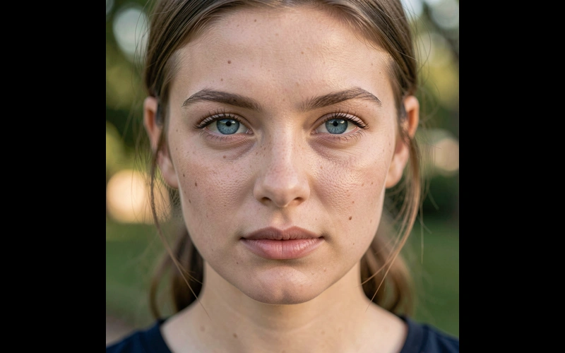 FLUX Klein v1 portrait workflow showing consistent facial structure and natural lighting on a professional headshot